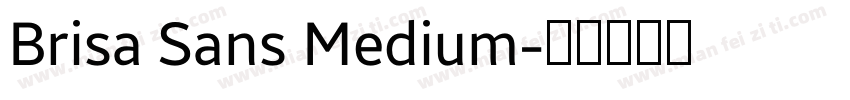 Brisa Sans Medium字体转换